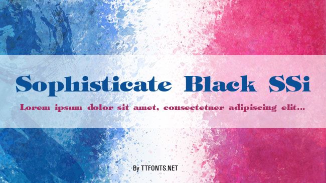 Sophisticate Black SSi example